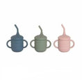 Load image into Gallery viewer, All4Ella - Silicone Sippy Cup with Straw - Dusty Pink
