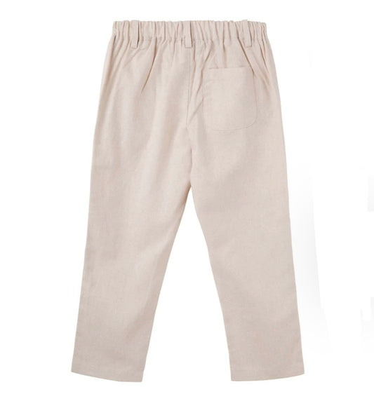 Designer Kidz - Finley Linen Pants - Sand