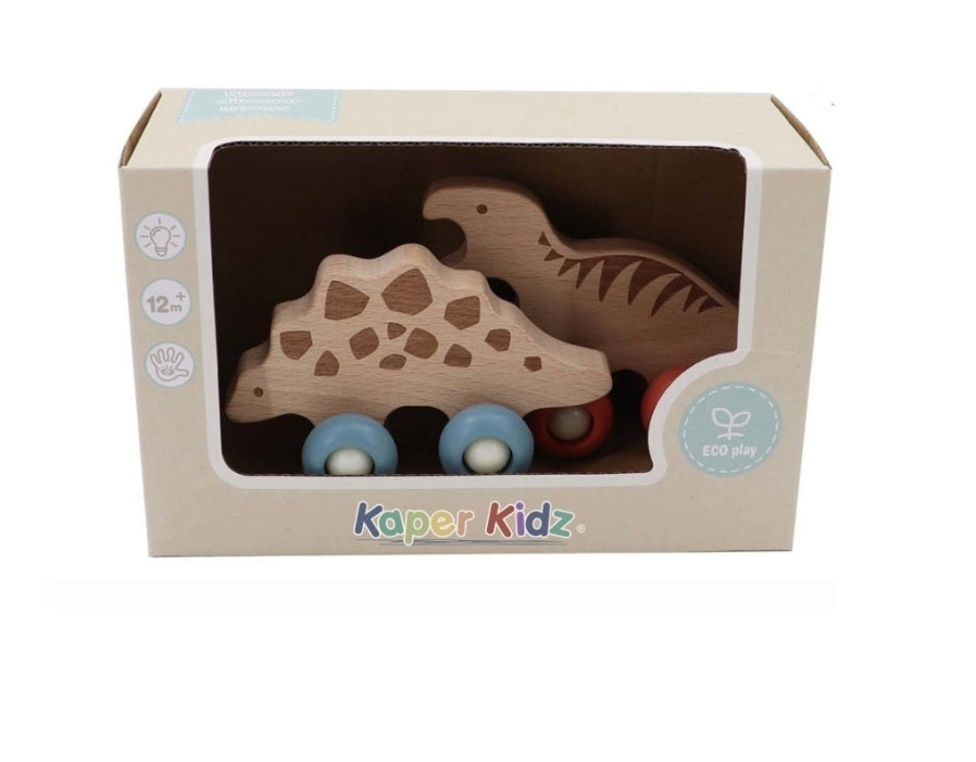 Kaper Kidz EcoWheels Movers 2 pack Tyrannosaurus & Stegosaurus