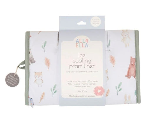 All4Ella - Ice Cooling Pram Liner - Forest Friends