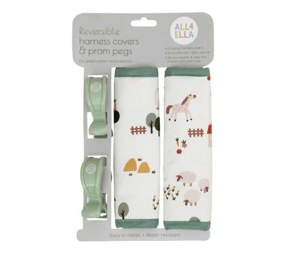 All4Ella - Harness Covers & Pram Pegs - Country Farm