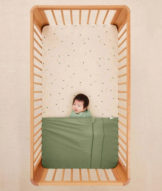 Ergopouch - Baby Tuck Sheet Cot - 0.2Tog - 1.0 Tog - Moss