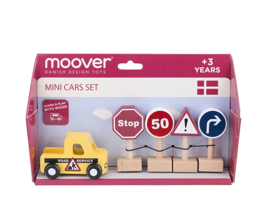 Moover - Mini Car Set - Road Works