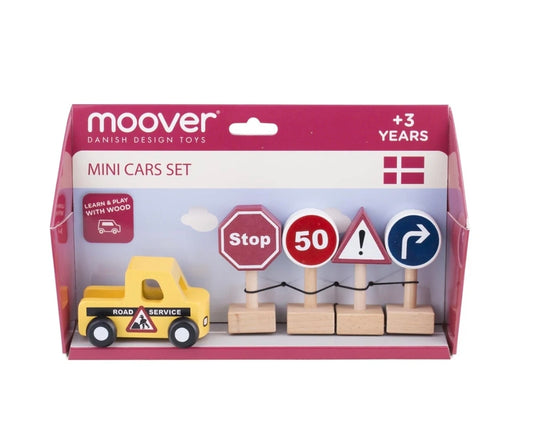 Moover - Mini Car Set - Road Works