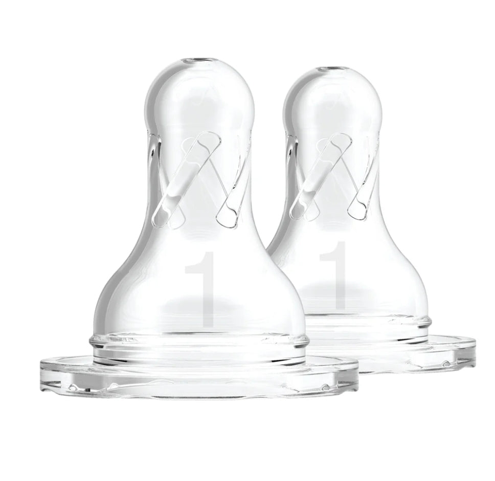 Dr Browns Narrow Teat Level - 1 Silicone 2pk