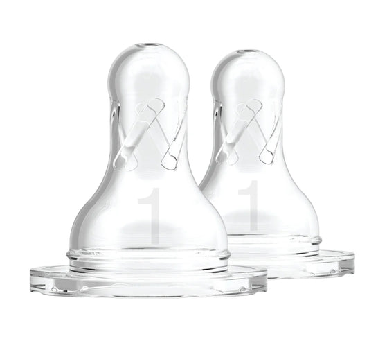 Dr Browns Narrow Teat Level - 1 Silicone 2pk