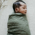 Load image into Gallery viewer, Snuggle Hunny - Organic Muslin Wrap - Dusty Olive
