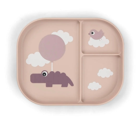Done By Deer - Foodie Compartment Plate - Powder