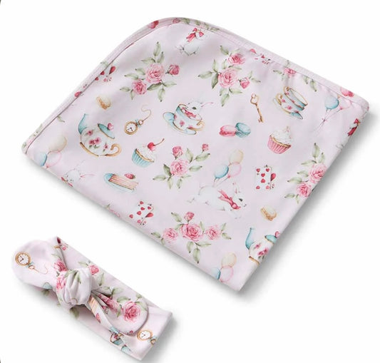 Snuggle Hunny Wrap Set - Alice’s Tea Party