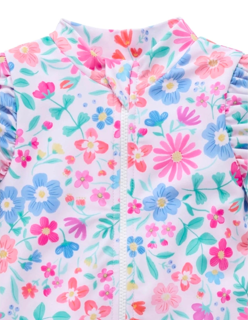 Purebaby - Long Sleeve Rashie - Summer Wildflower