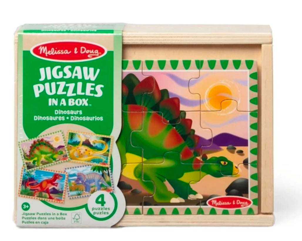 Melissa & Doug - Puzzle In A Box - Dinosaur