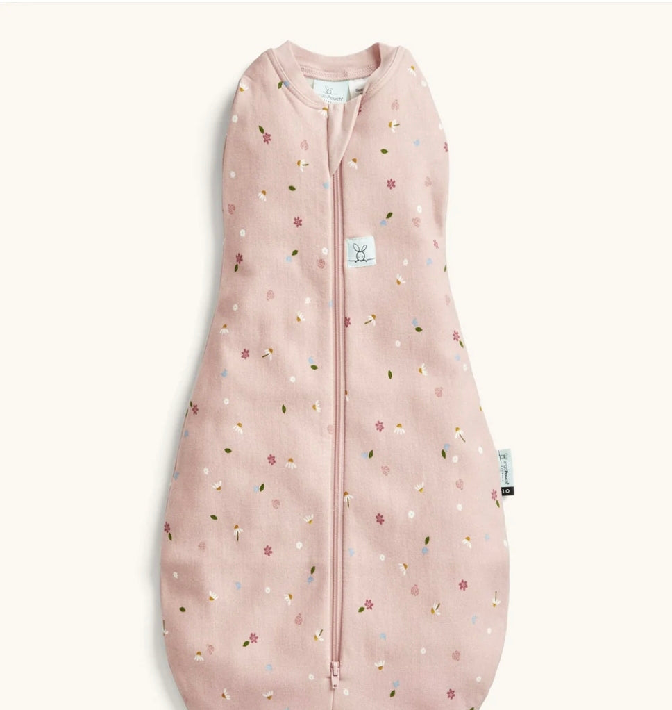 ErgoPouch - Cocoon Swaddle Bag - Tog 1.0 - Daisies