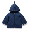 Load image into Gallery viewer, Purebaby- Navy Quilted Dragon Jacket
