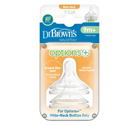 Dr Browns WN Teat Options + Y Variable Flow 2pk