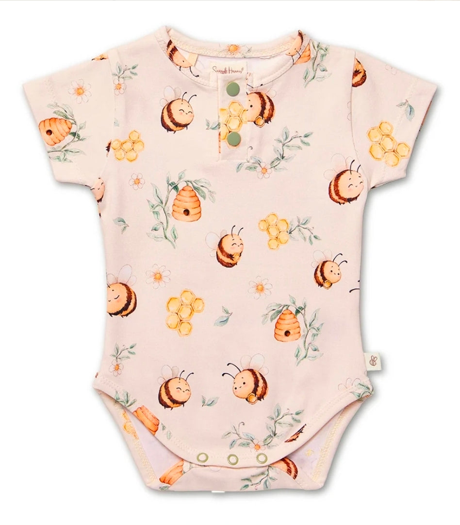 Snuggle Hunny - S/S Bodysuit - Bumblebees