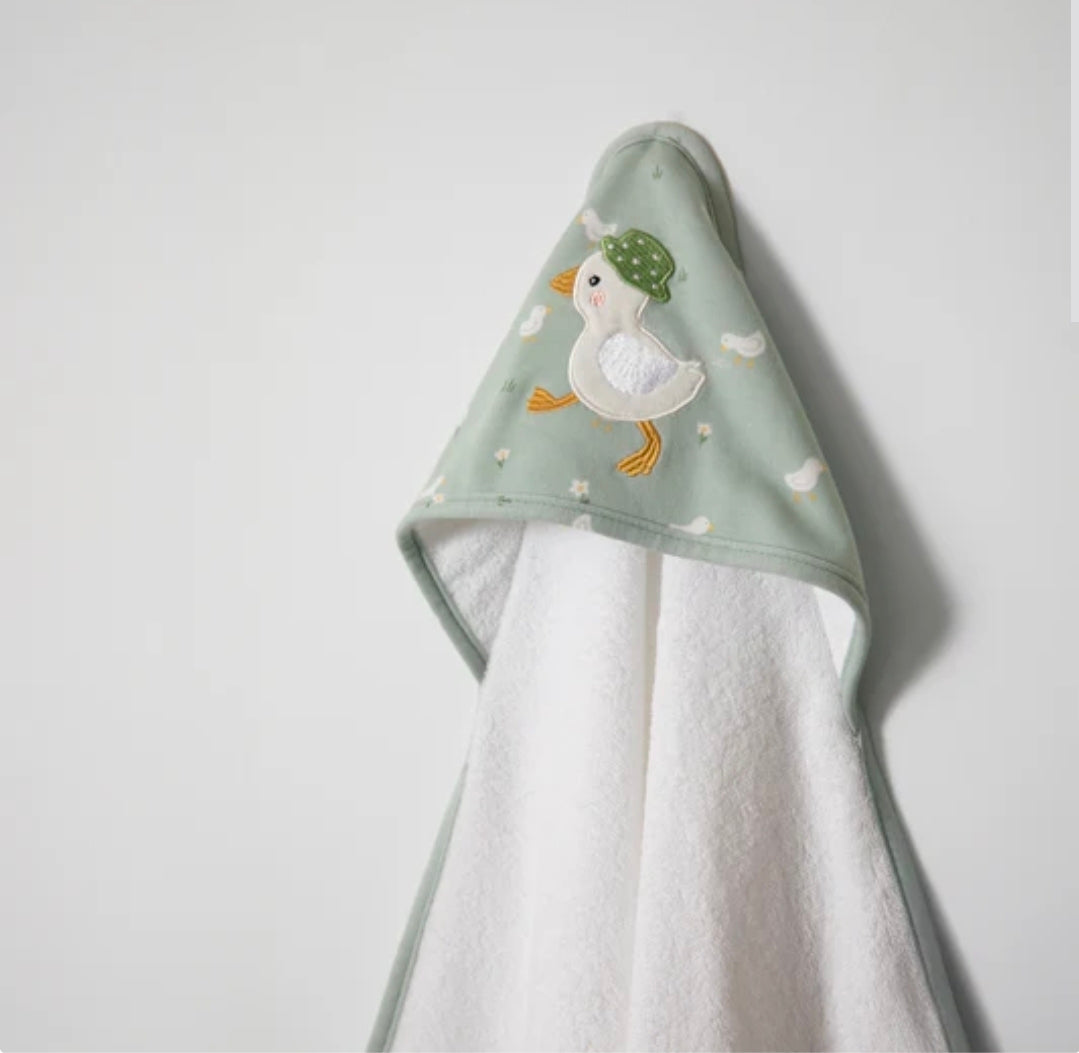 Living Textiles - Baby Hooded Towel - Goosey Goosey