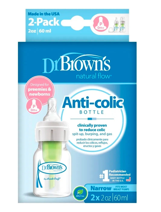 Dr Browns - Narrow Anti-Colic 60ml - 2pk