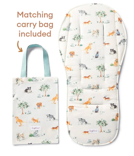 Snuggle Hunny Kids - Organic Universal Reversible Pram Liner - Dog Park