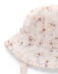 Load image into Gallery viewer, Purebaby - Ruffle Sunhat - Garden Ditsy Print

