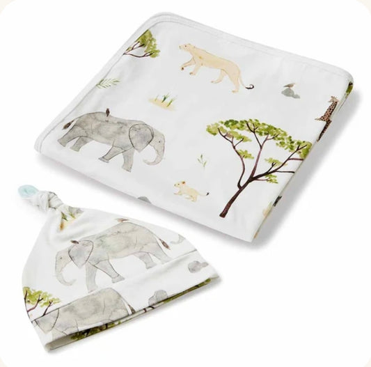 Snuggle Hunny Wrap Set - Safari