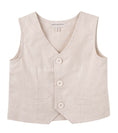 Load image into Gallery viewer, Designer Kidz - Finley Linen Vest - Sand

