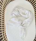 Load image into Gallery viewer, Mini & Me - Bamboo Muslin Wrap - Nude Gingham
