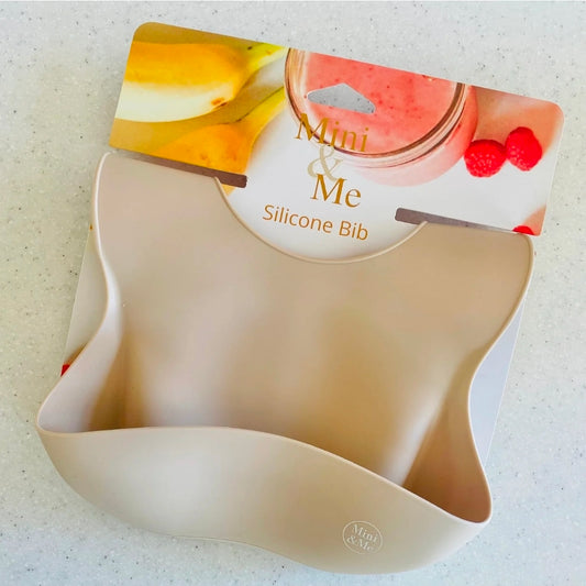 Cuddle Bug & Co - Silicone Bib - Almond