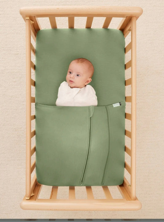 Ergopouch - Baby Tuck Sheet Bedside Sleeper - 0.2Tog - 1.0 Tog - Moss