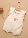Load image into Gallery viewer, Purebaby - Embroidered Romper - Cloud
