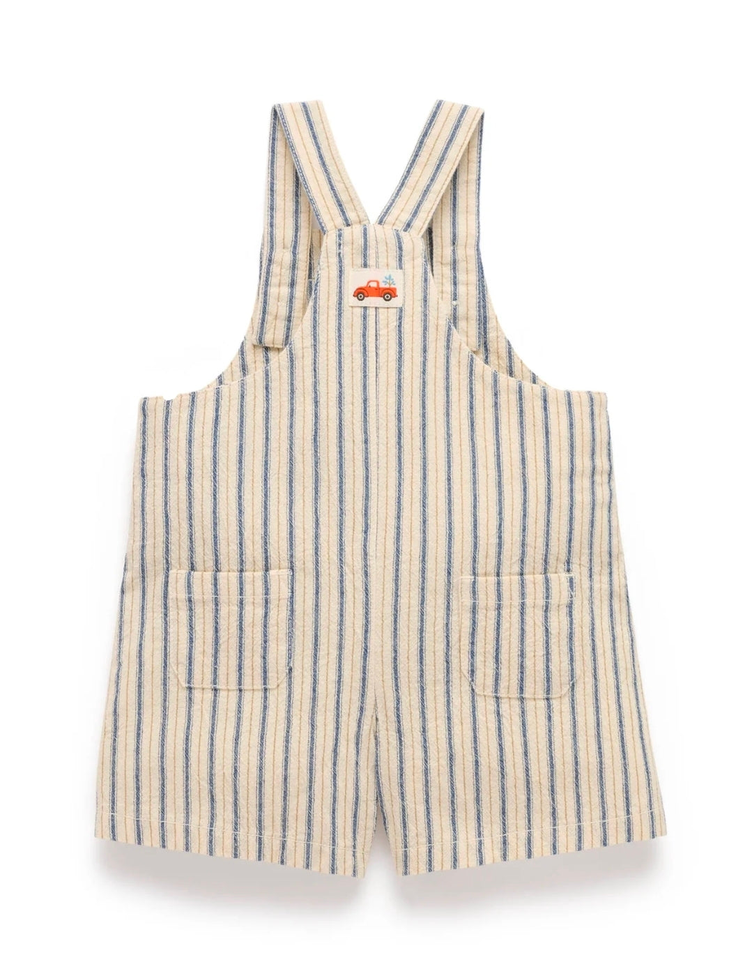 Purebaby - Striped Overalls - Ticking Stripe