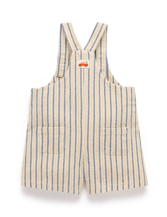 Purebaby - Striped Overalls - Ticking Stripe