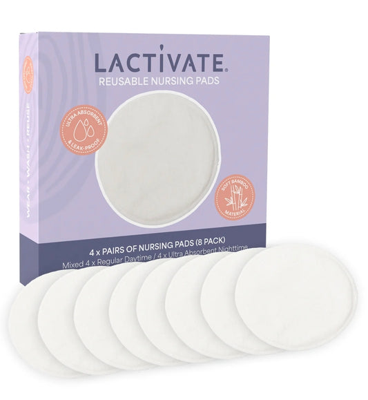 Lactivate - Reusable Nursing Pads 8pk - Day