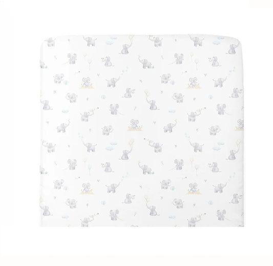Port-A-Cot Fitted Sheet - Elephant Playtime