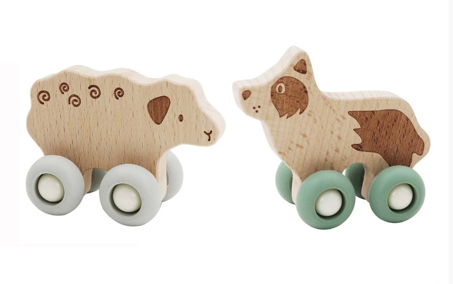 Kaper Kidz EcoWheels Movers 2 pack On the farm - Sheep & Dog