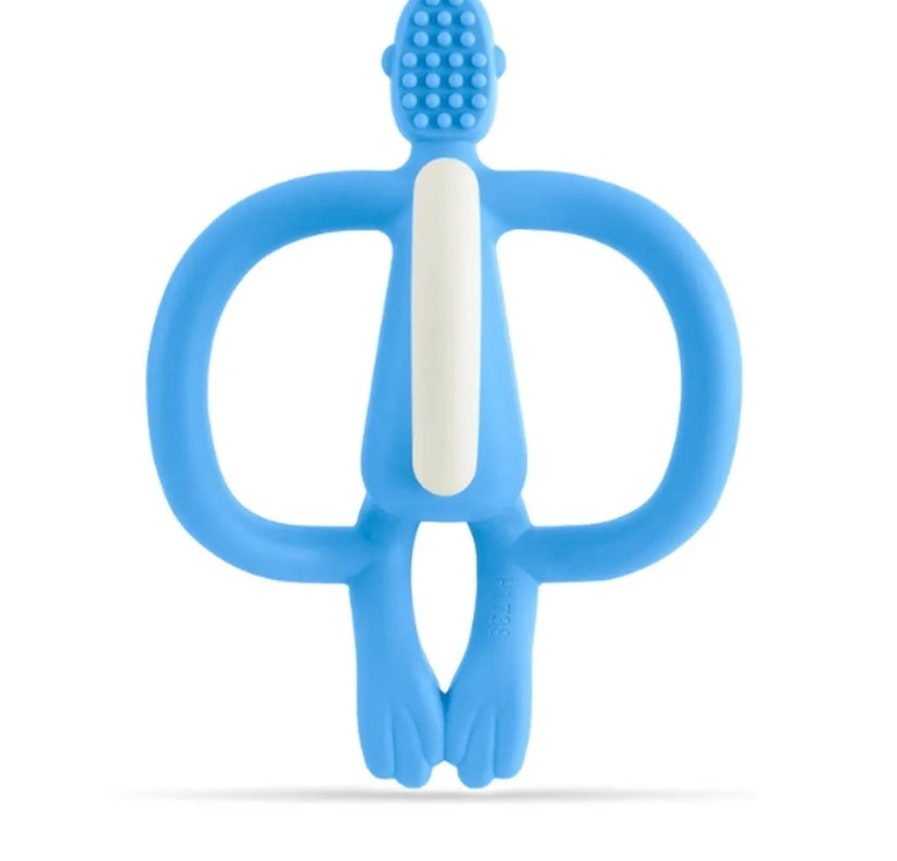 Matchstick Monkey Teething Toy & Gel Applicator - Blue