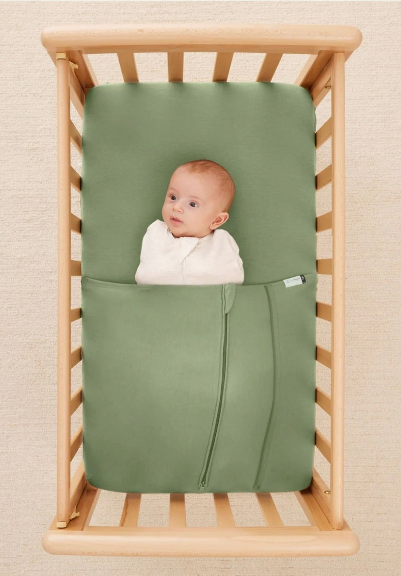 Ergopouch - Tuck Sheet Bassinet/Cradle - 0.2Tog - 1.0Tog - Moss