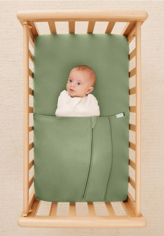 Ergopouch - Tuck Sheet Bassinet/Cradle - 0.2Tog - 1.0Tog - Moss