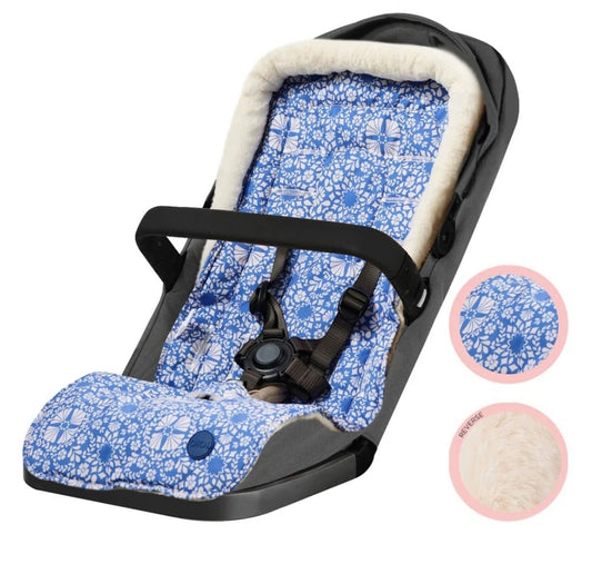 OiOi Cozy Fleece Pram Liner - Moroccan Tile