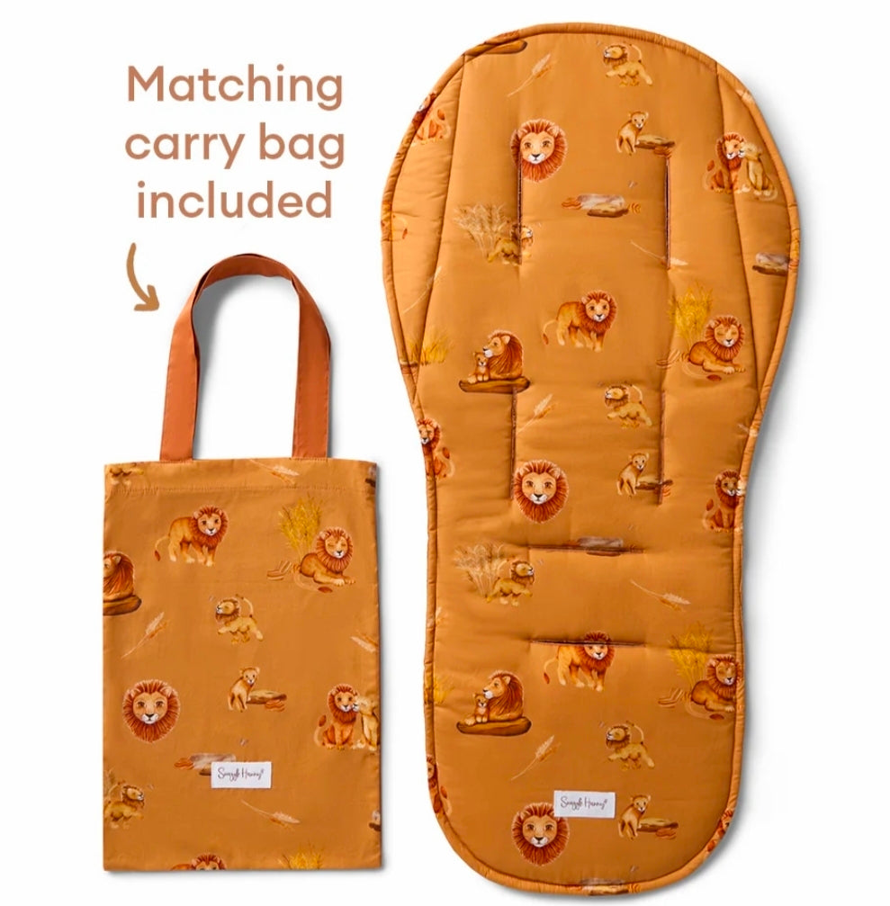 Snuggle Hunny Kids - Organic Universal Reversible Pram Liner - Roar