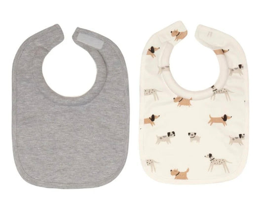 All4Ella - Roll Neck Bib 2pk - Dogs