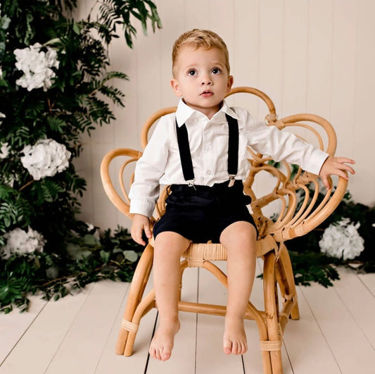 Designer Kidz - Jackson L/S Formal Romper