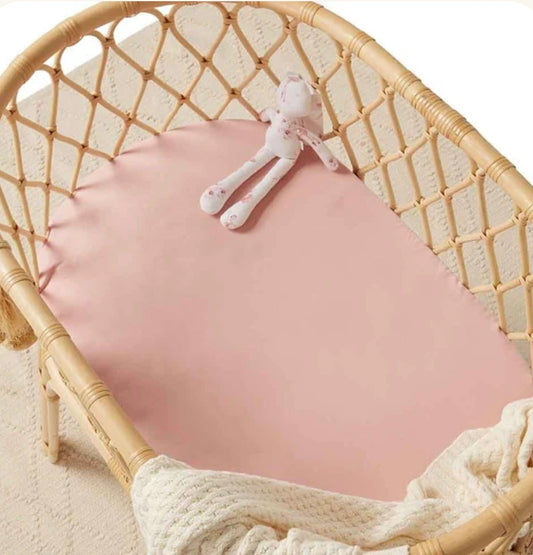 Snuggle Hunny - Bassinet Sheet/Change Pad Cover - Lullaby Pink