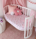 Load image into Gallery viewer, Snuggle Hunny Kids - Organic Fitted Cot Sheet - Alice’s Tea Party
