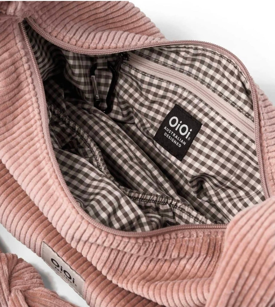 Oioi - Luna Crossbody Bag - Corduroy Pink