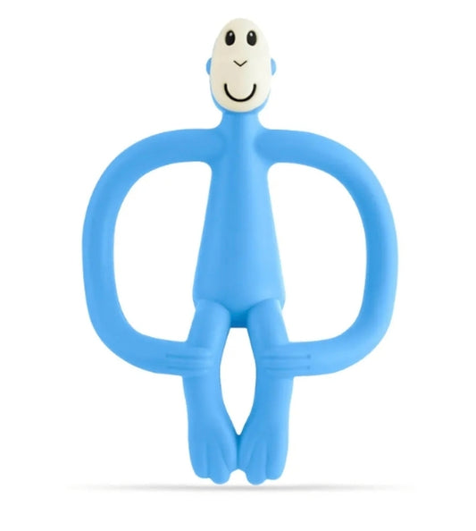 Matchstick Monkey Teething Toy & Gel Applicator - Blue