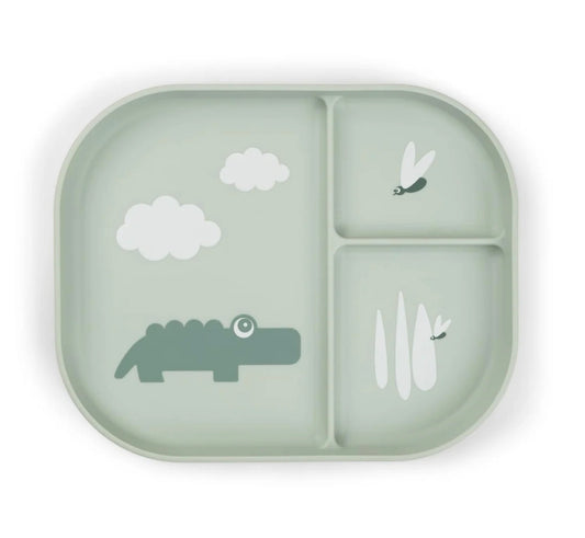 Done By Deer - Foodie Compartment Plate - Green