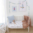 Load image into Gallery viewer, Snuggle Hunny - Organic Cotton Fitted Cot set- Set Sail
