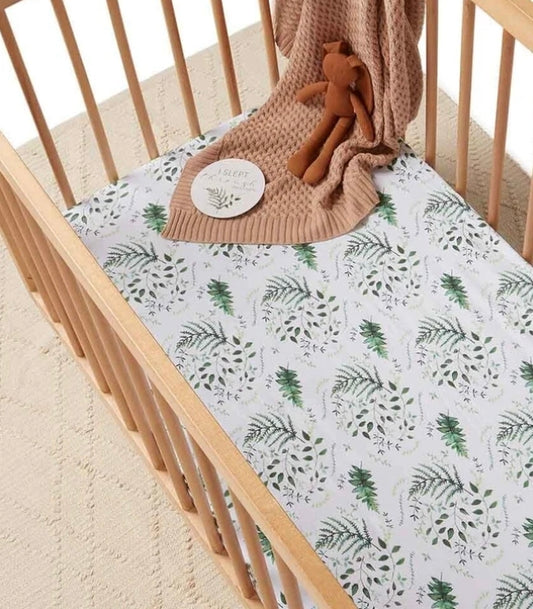 Fitted Jersey Cot Sheet- Enchanted