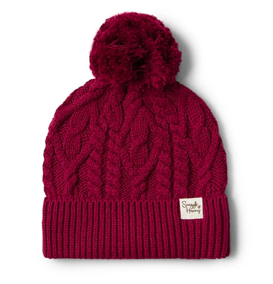Snuggle Hunny Kids - Organic Baby Knit Beanie - Raspberry
