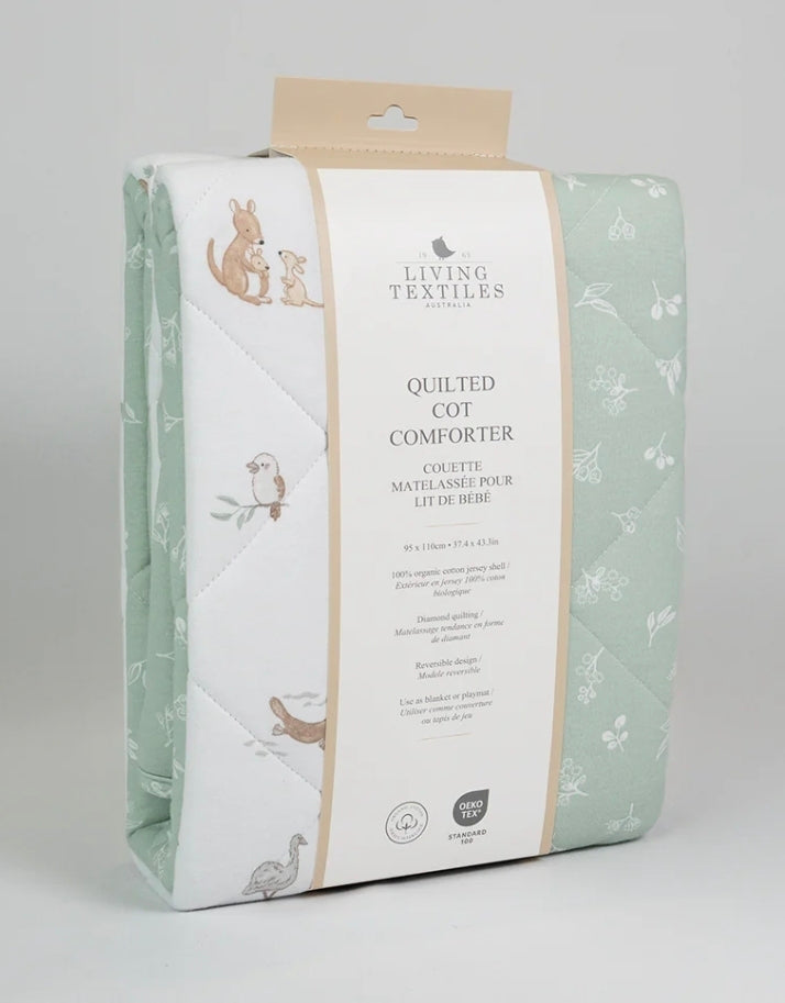 Reversible Jersey Cot Comforter - Australiana